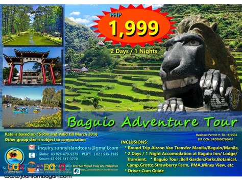Baguio 2 days 1 night .